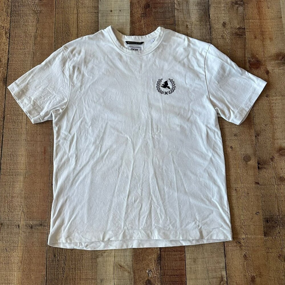 DCPL Men's Size Large Victory Sort Sleeve Graphic T-Shirt in White